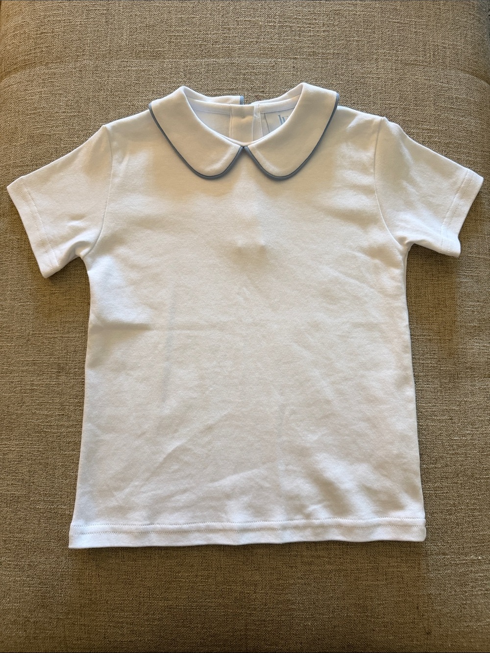 Little English Piped Peter Pan Short Sleeve in Light Blue 5T

5.0